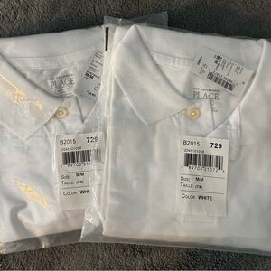 The Children’s Place White Polo Shirt Size M (7/8) School Uniform (3 for $18)